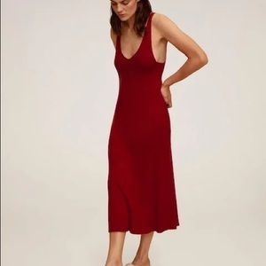 Ribbed midi dress